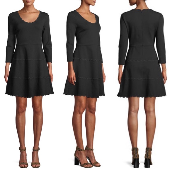 kate spade scallop ponte dress
